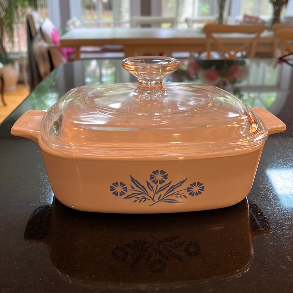 "Cornflower Blue" - 1 L / 1 QT CorningWare Casserole with Lid (A-7-C)
